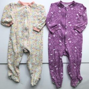 Baby Footed Cotton Sleepers